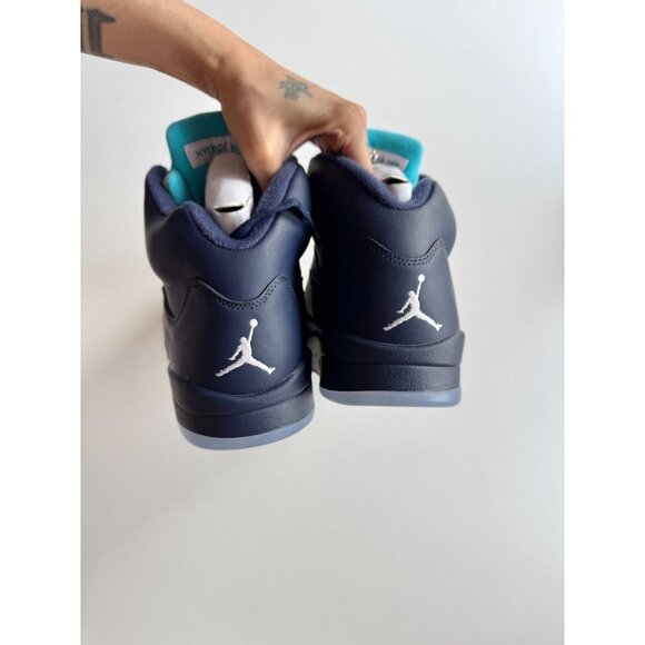 NIB 2015 NIKE Air Jordan 5 Retro Pre-Grape Hornets Navy Sneakers, Size 10.5 - Picture 9 of 15